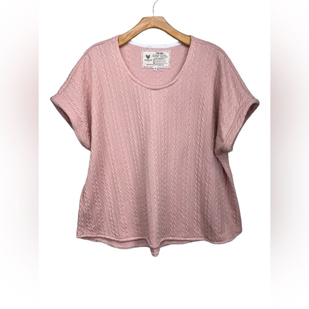 Farmhouse Frocks Textured Womens Short Sleeve Top